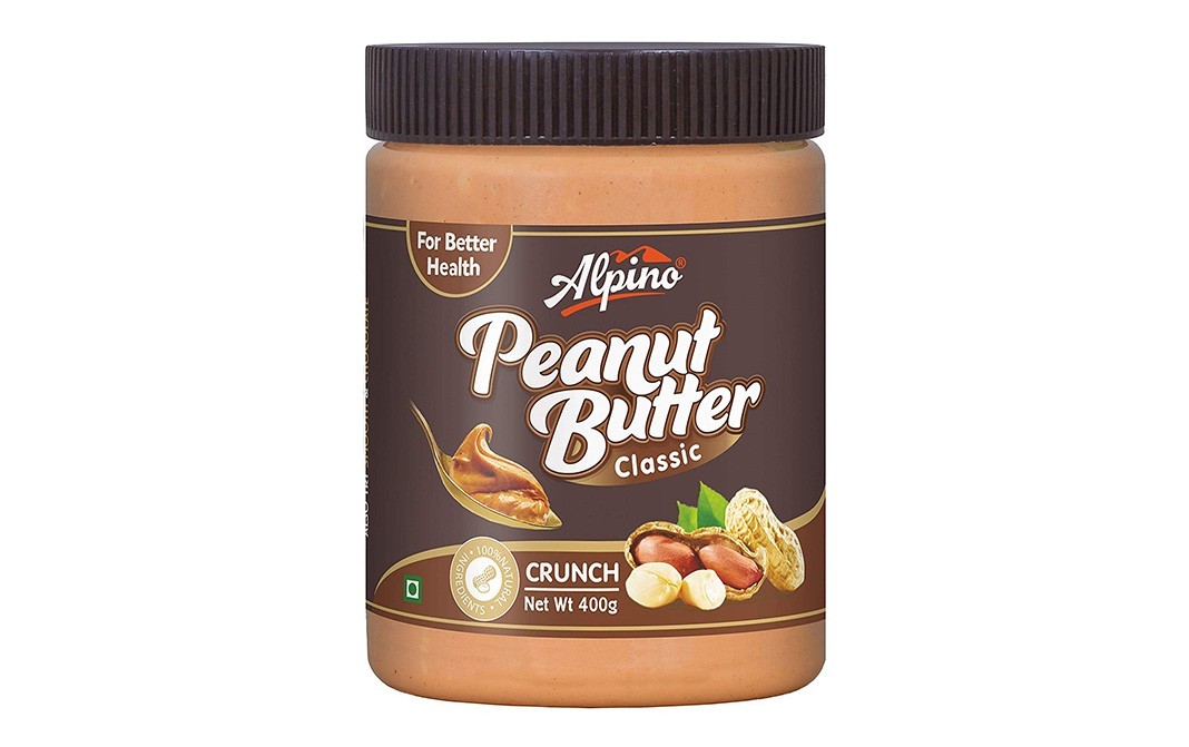 Alpino Peanut Butter Classic Crunch    Plastic Jar  400 grams
